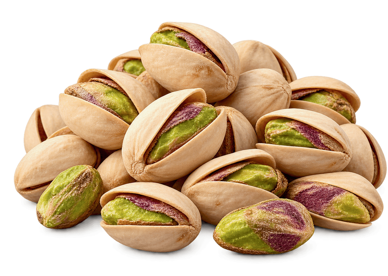 MEWA extra premium in-shell pistachios with green kernels showing